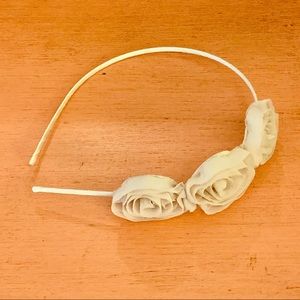 EUC The Limited Light Beige Floret Headband